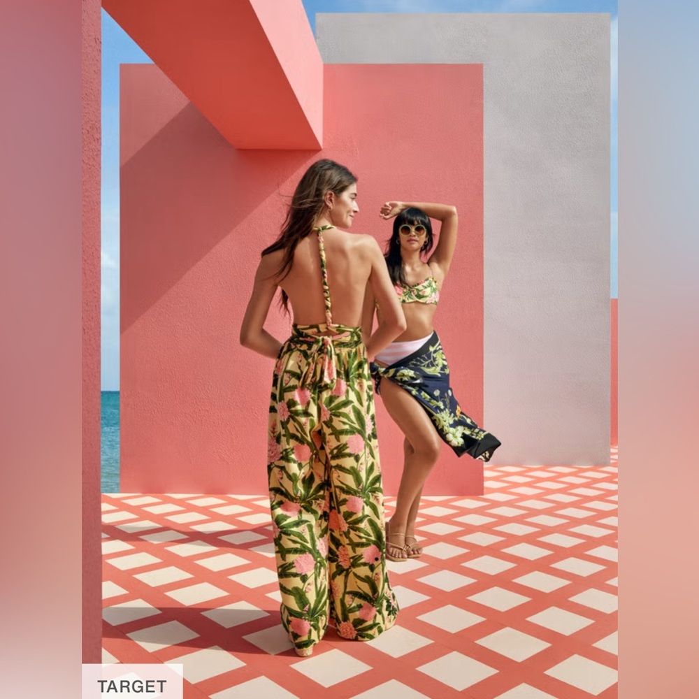 Agua Bendita x Target NWT Peony Botanical Print Jumpsuit Size XS - Picture 2 of 9